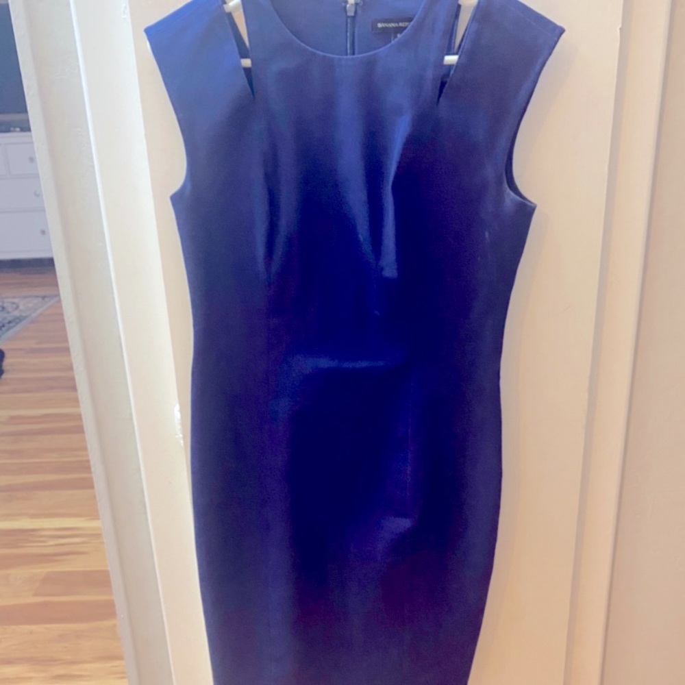 Banana republic dress, navy with shoulder cut outs